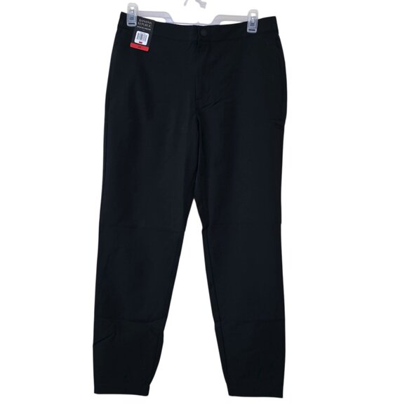Banana Republic Motion Tech Hybrid Pants Mens Sz 30x39 & 34x42 Black Performance - Picture 1 of 16